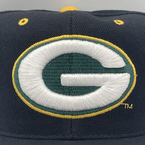Vintage Green Bay Packers Drew Pearson Old English Wool Snapback Hat Cap - NWT - Picture 3 of 14